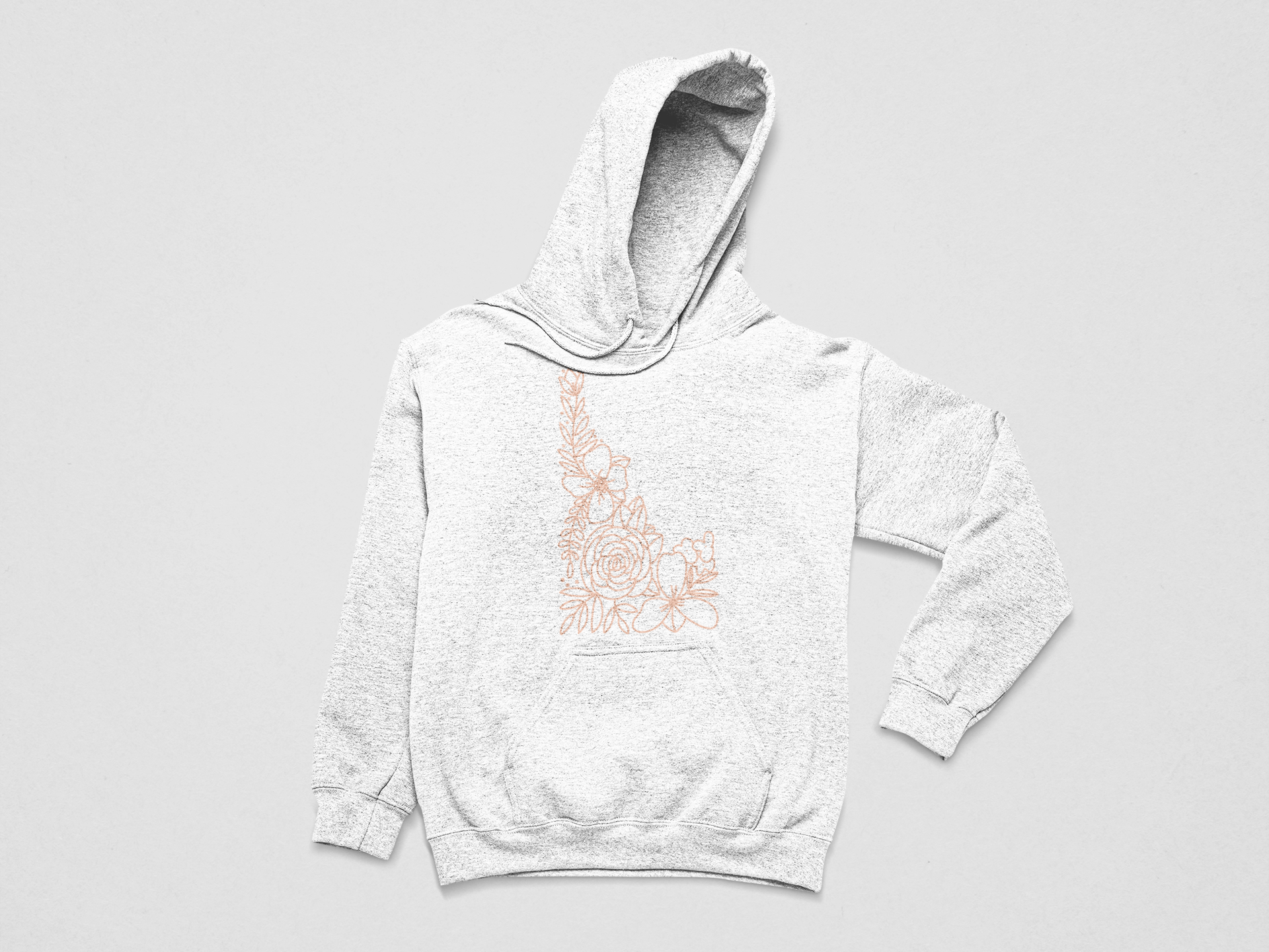 208 Supply Co Hoodie Ash / S Idaho Bloom