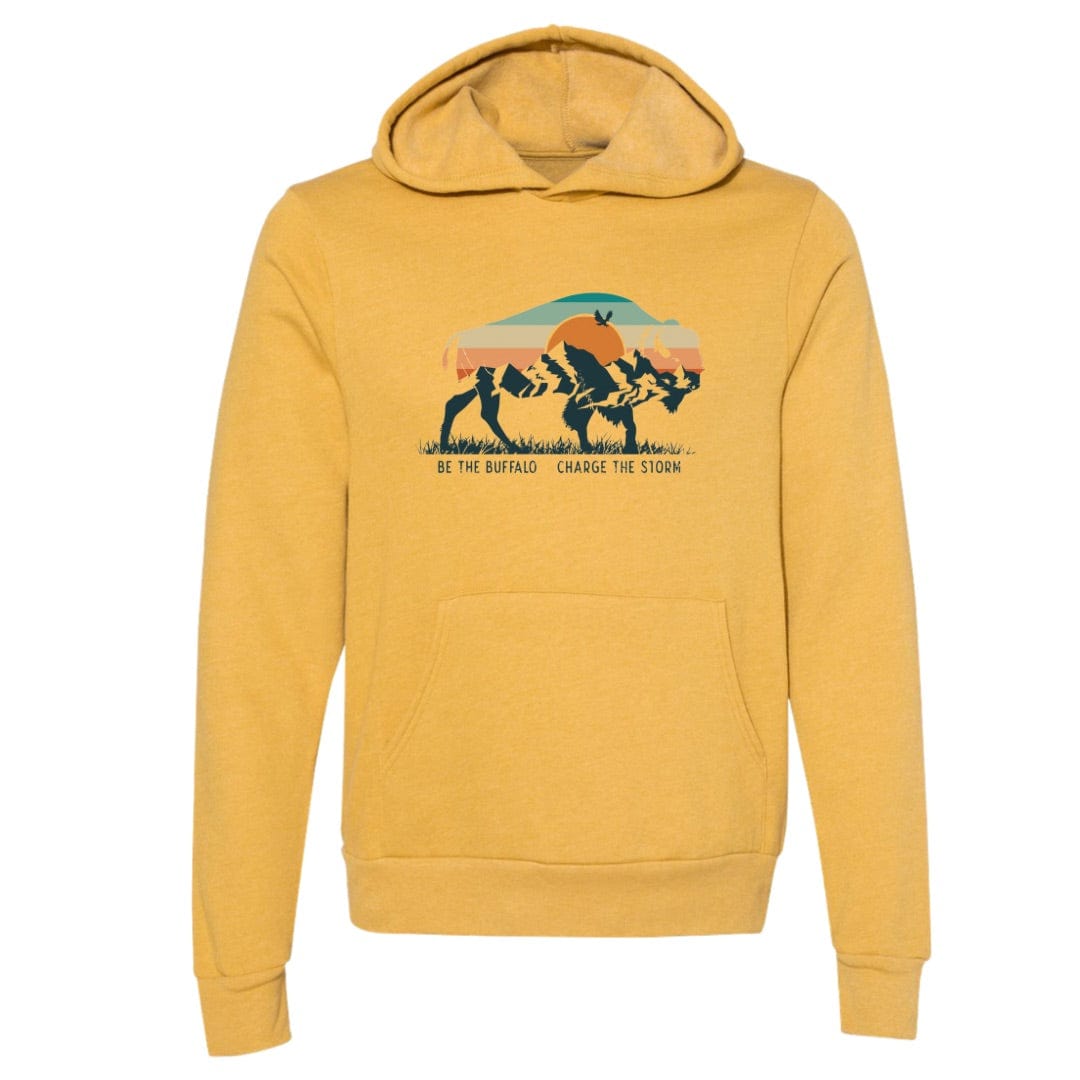 208 Supply Co Hoodies Small / Heather Mustard / Hoodie Be The Buffalo Unisex Midweight Hoodie