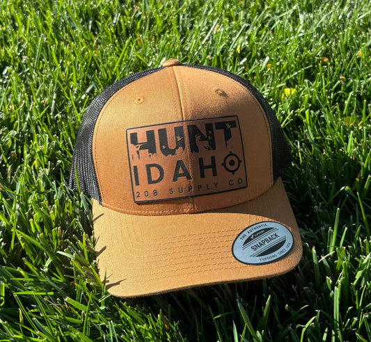 208 Supply Co Brown Hunt Idaho Leather Patch