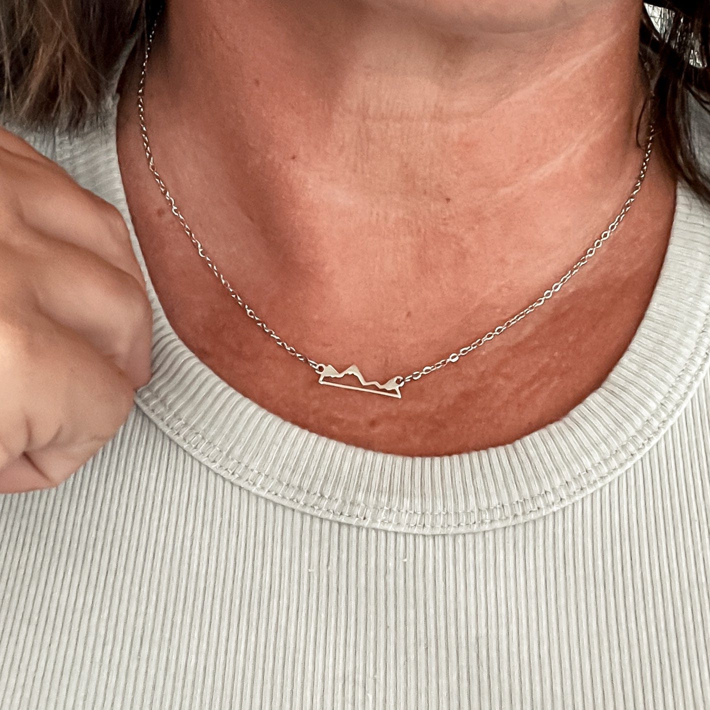 208 Supply Co Necklace The Sawtooth Necklace, Stainless Steel, Waterproof