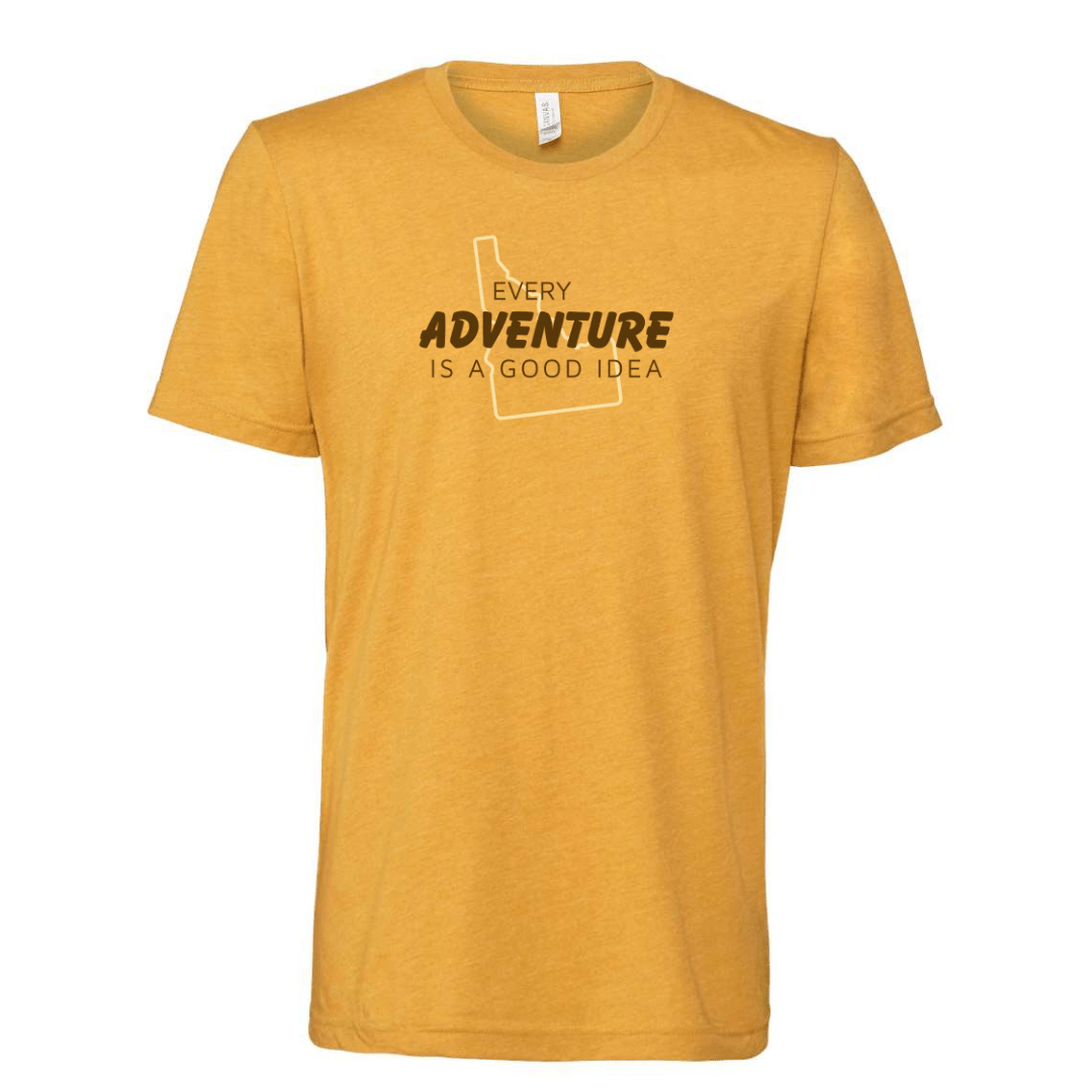 208 Supply Co T-shirt Small / Heather Mustard Every Adventure Is A Good Idea Unisex Tee