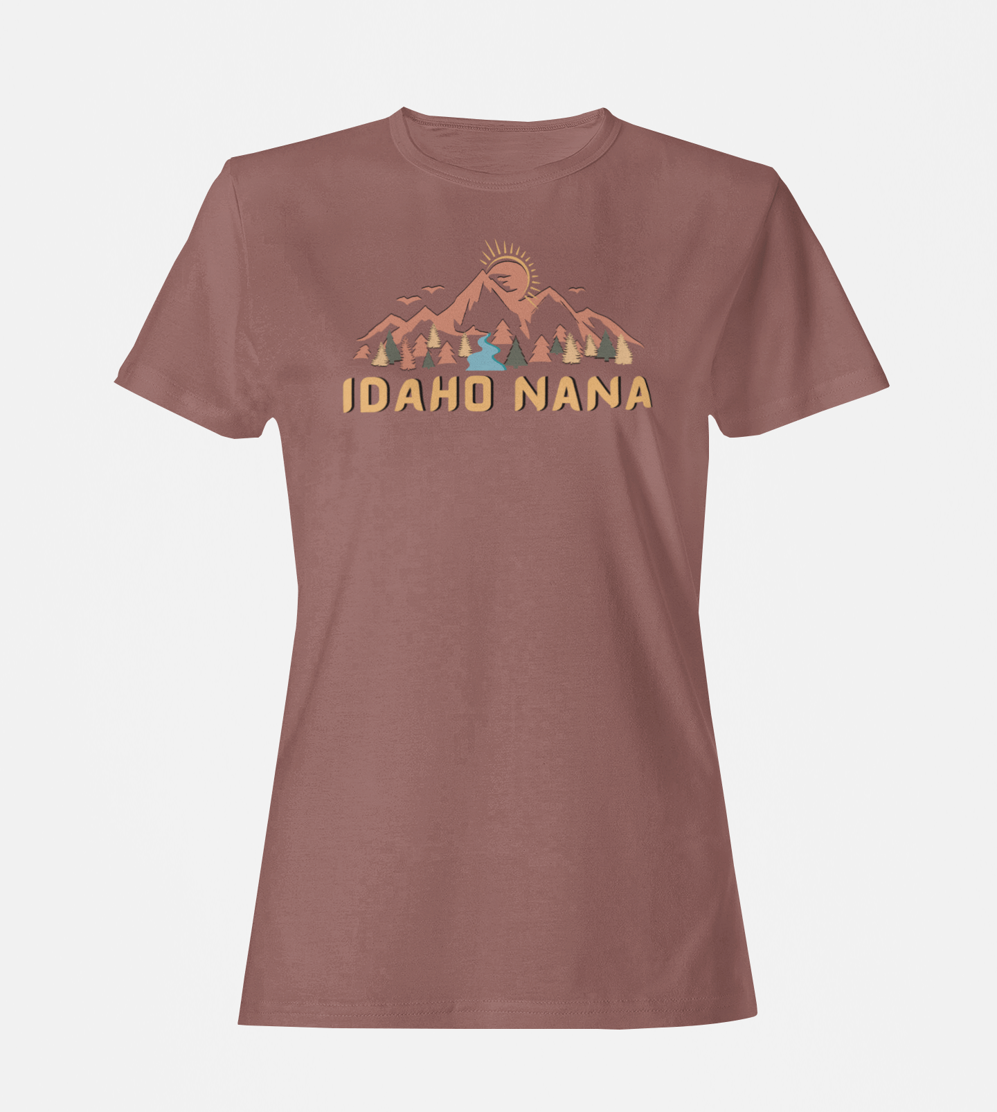 208 Supply Co T-Shirt Small / Heather Clay Idaho Mountain Nana Unisex Tee