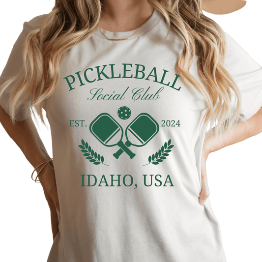 208 Supply Co T-Shirt Pickleball Idaho Social Club Unisex Tee