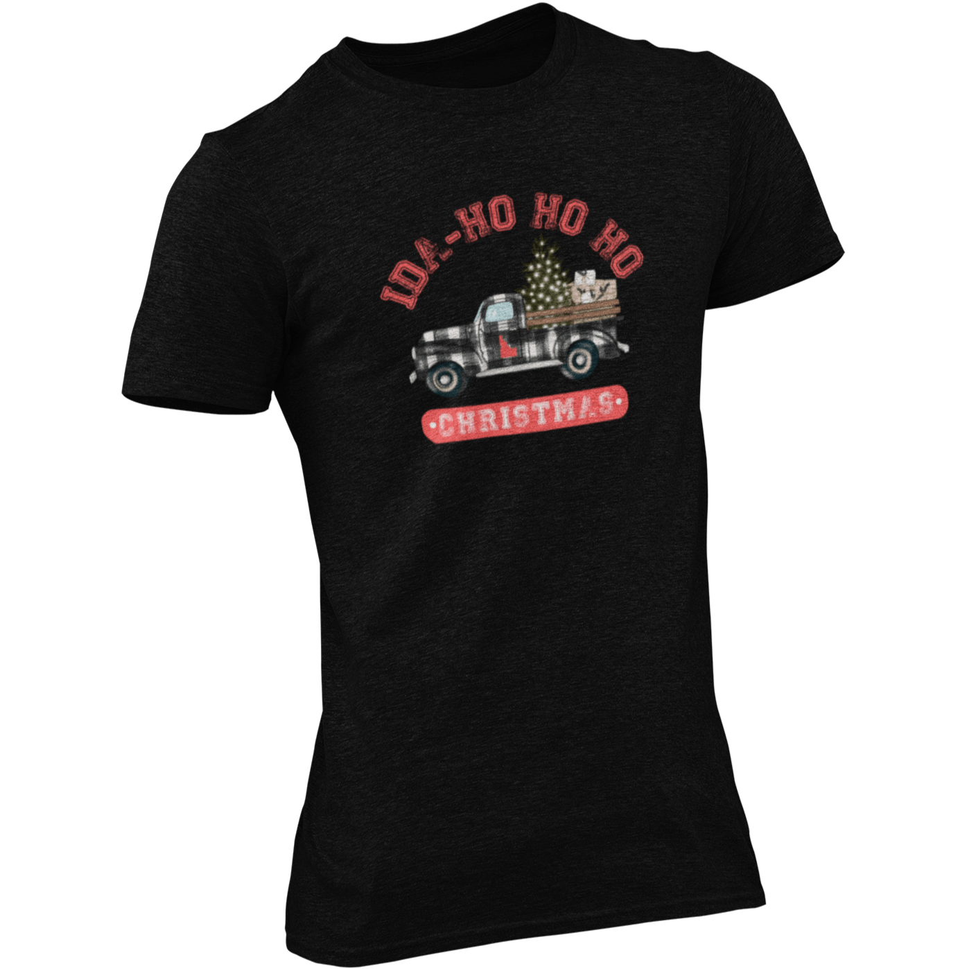 208 Supply Co T-shirt Small / Black Heather Plaid Idaho Christmas Unisex Tee