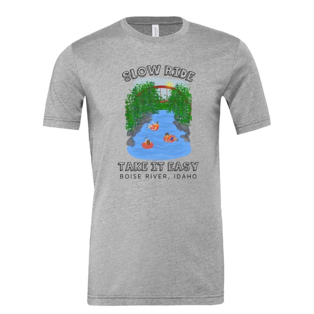 208 Supply Co T-shirt Small / Athletic Heather Slow Ride Boise River Unisex T-Shirt