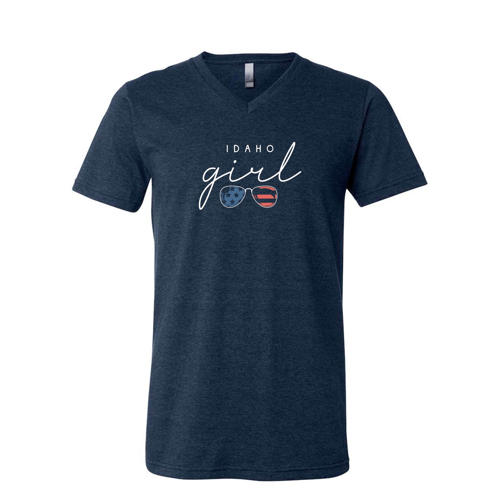 208 Supply Co V-Neck T-Shirt | Bella + Canvas 3005 Idaho Girl Unisex V-Neck Tee