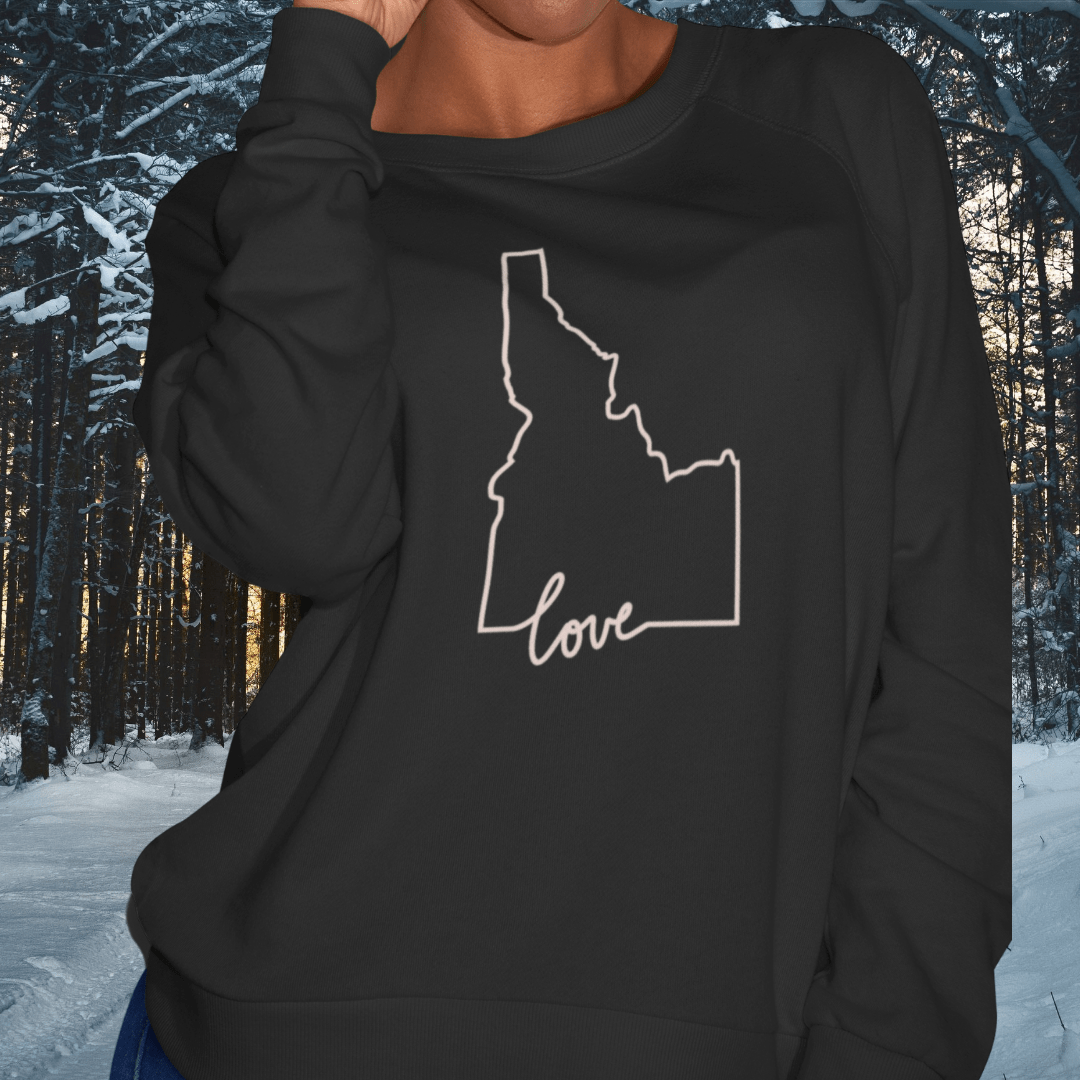 208 Supply Co crewneck sweatshirt Love Idaho Unisex Crewneck Sweatshirt