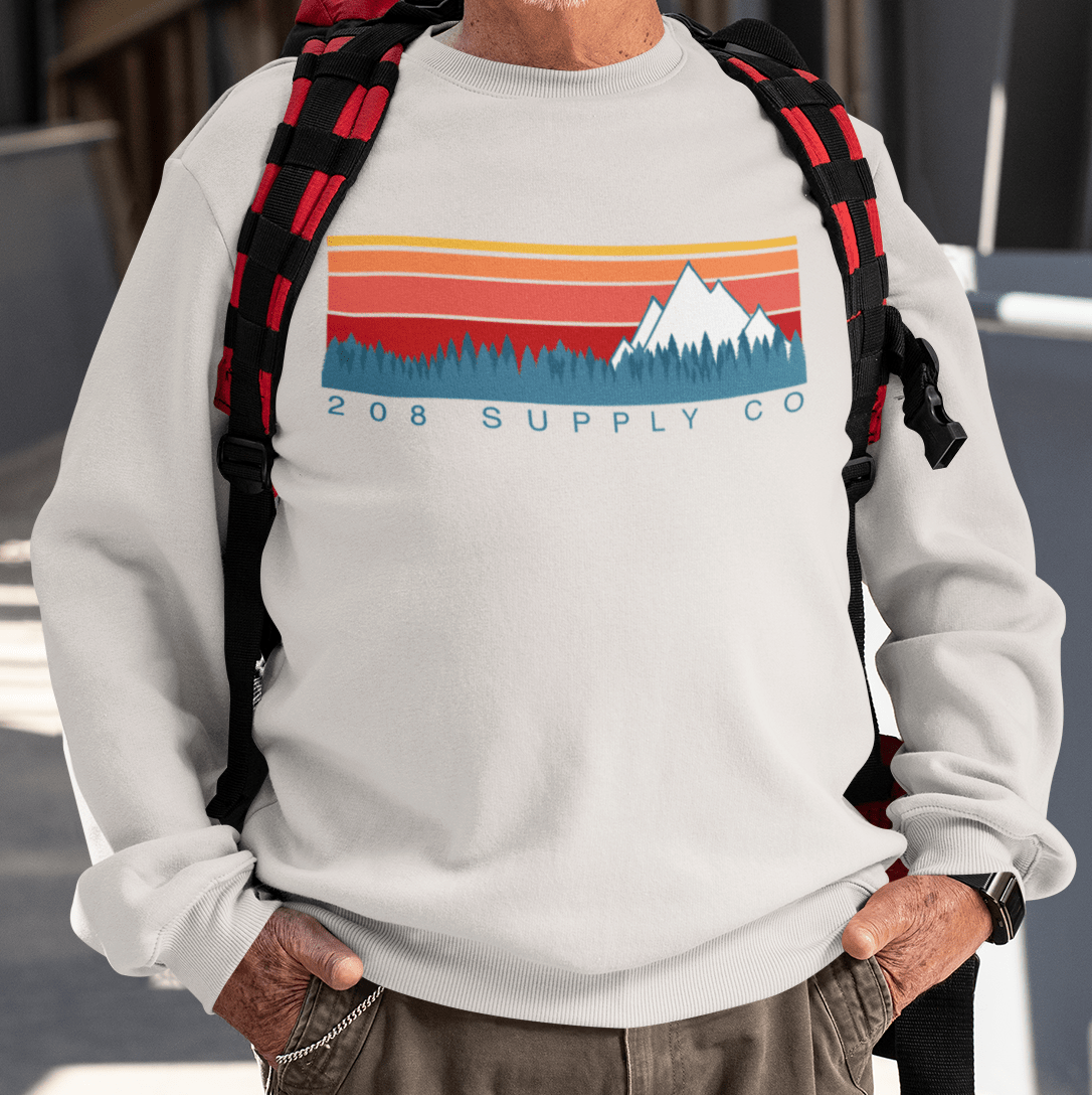 208 Supply Co crewneck sweatshirt That Sun Valley Feeling Unisex Crewneck Sweatshirt