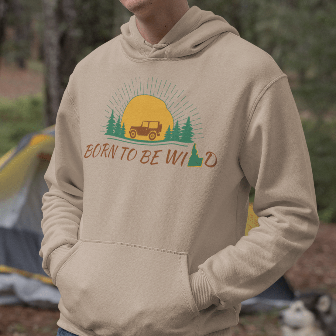 208 Supply Co Hoodies Born To Be Wild Premium Hoodie