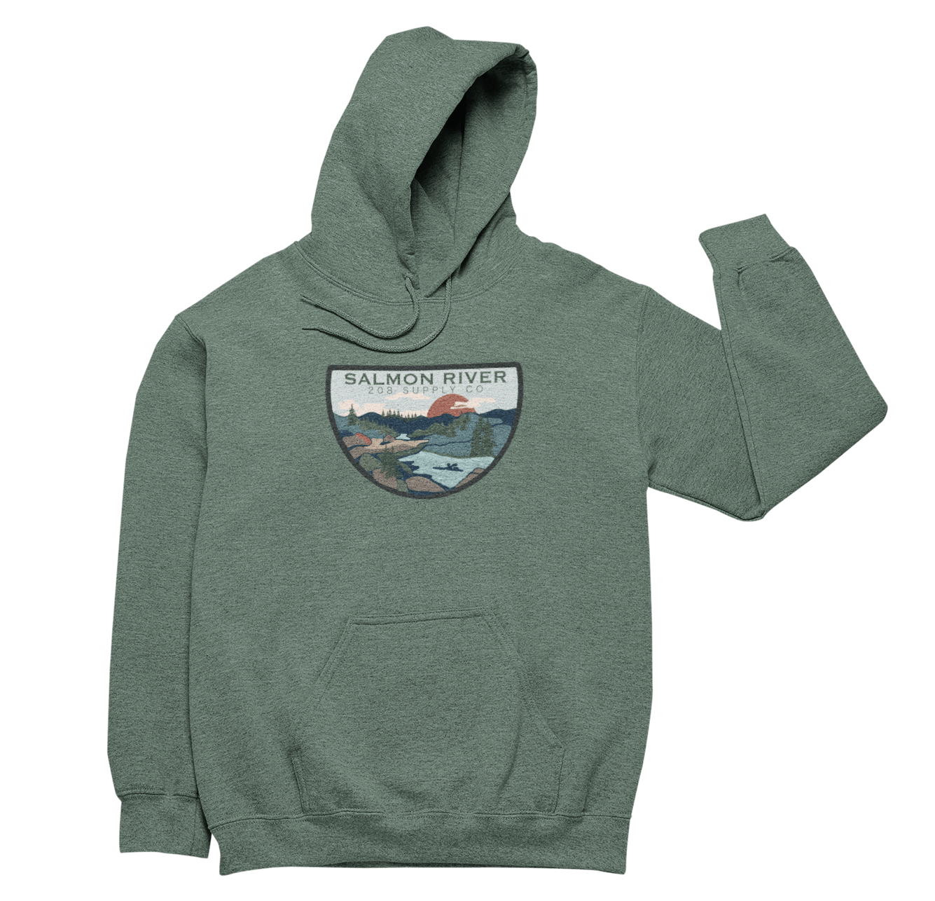 208 Supply Co Hoodies Salmon River Unisex Midweight Hoodie