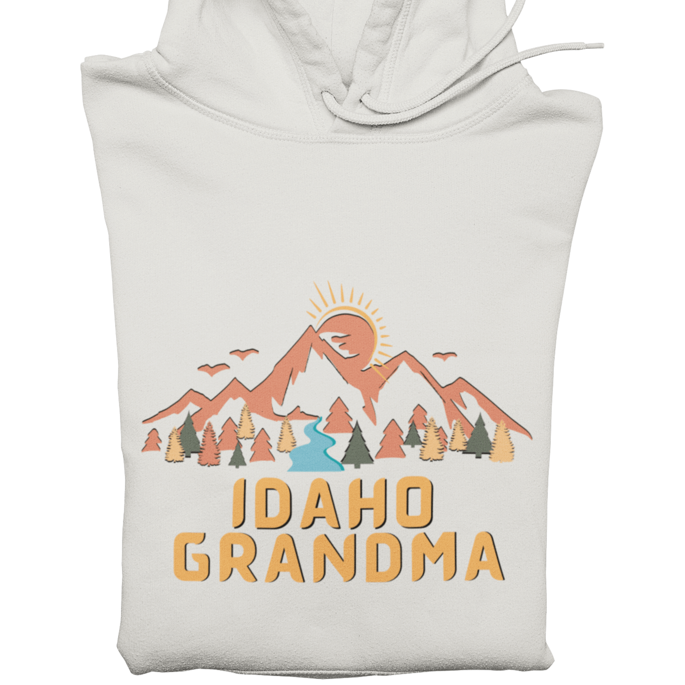 208 Supply Co Vintage White / Small Idaho Mountain Grandma Unisex Midweight Hoodie