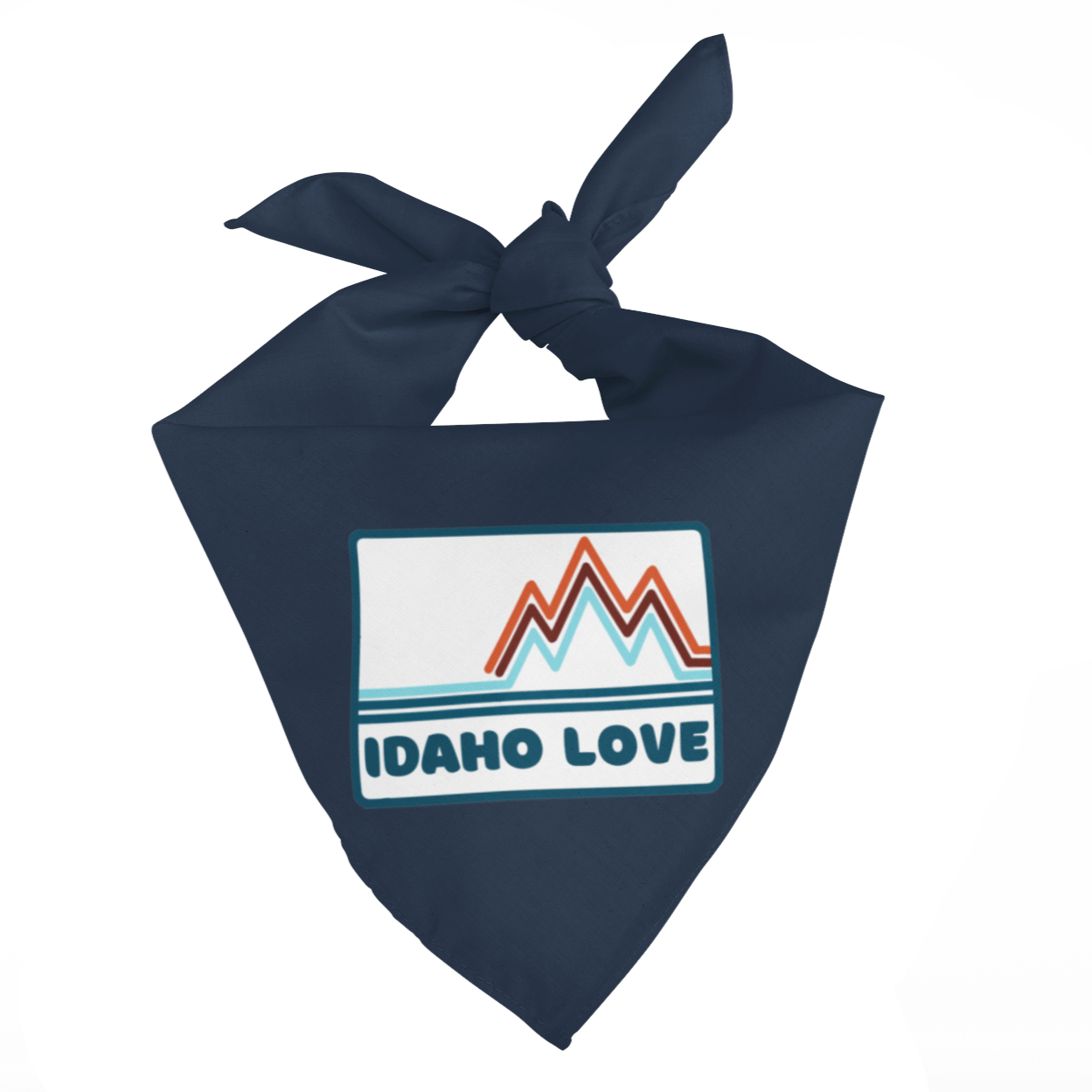208 Supply Co Navy Idaho Mountain Love Bandana