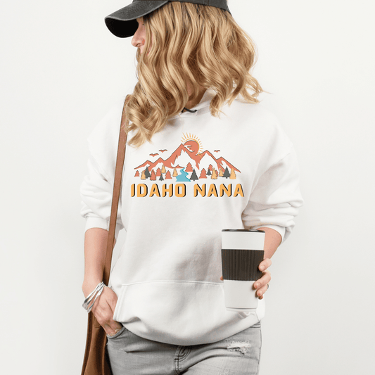 208 Supply Co Idaho Mountain Nana Unisex Midweight Hoodie