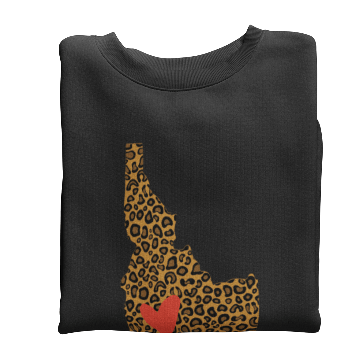 208 Supply Co Leopard Print Idaho Unisex Crewneck Sweatshirt