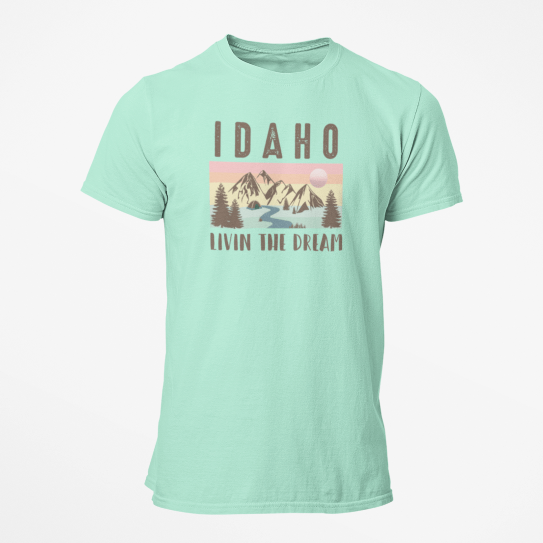 208 Supply Co Small / Heather Mint Living The Dream Unisex Tee