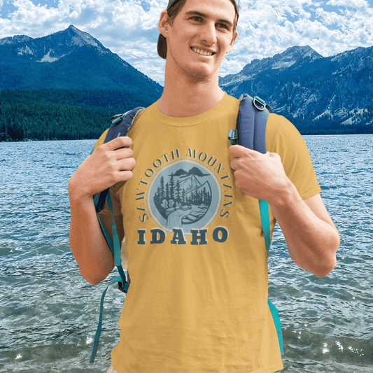 208 Supply Co Sawtooth Mountains Unisex Tee