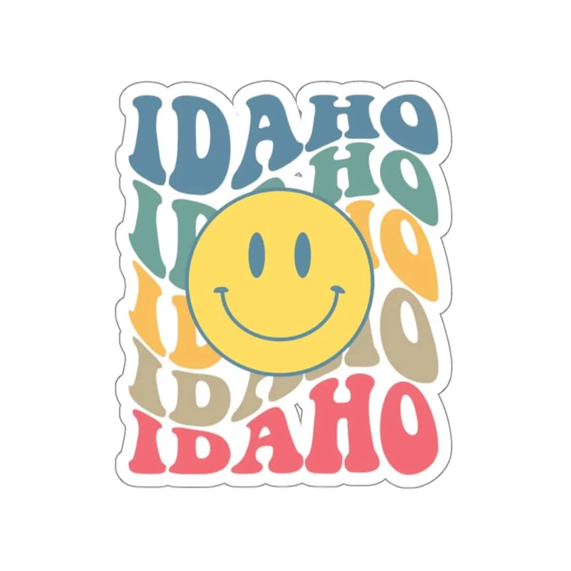 208 Supply Co Smiley Idaho Sticker