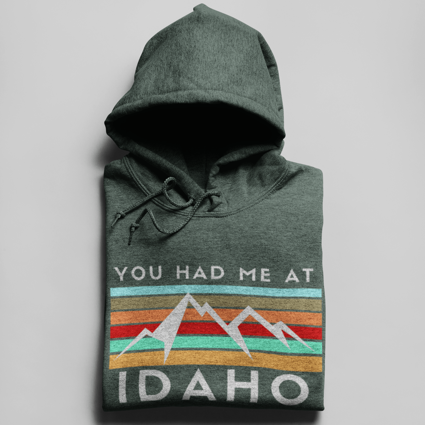 208 Supply Co sweatshirts Small / Heather Forest You Had Me At Idaho Unisex Midweight Hoodie